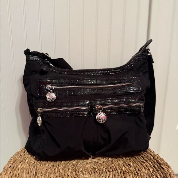 Brighton Black Crossbody Bag - Good Condition - Picture 1 of 15